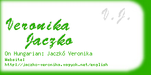 veronika jaczko business card