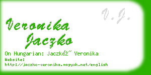 veronika jaczko business card